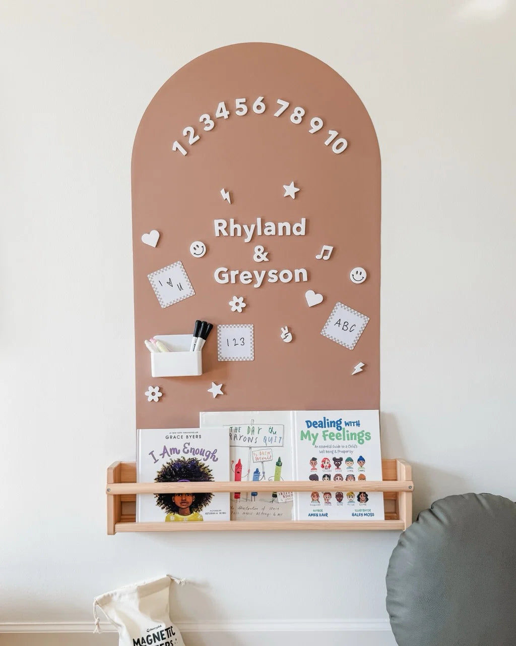 Soft Foam Magnetic Letters & Symbols 150pc Set | Milky White