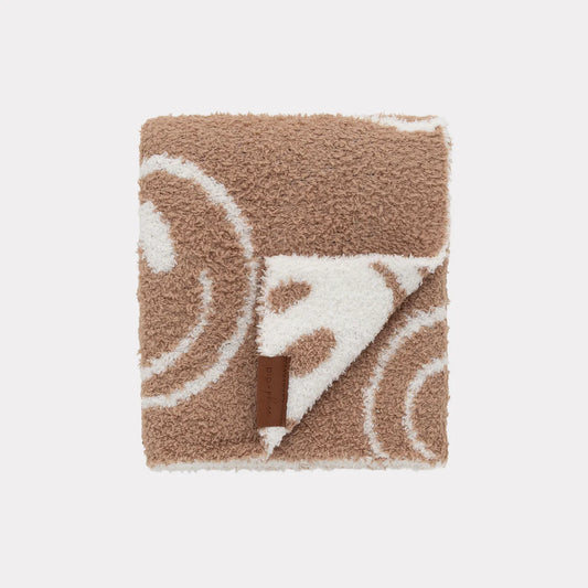 Plush Blanket 30" x 40" | Caramel Smiles