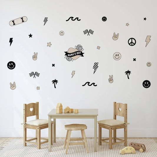 Peel & Stick Fabric Wall Stickers - Boyhood