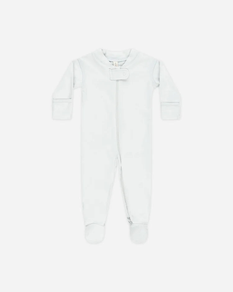 Zip Longsleeve Sleeper Footie || Fog
