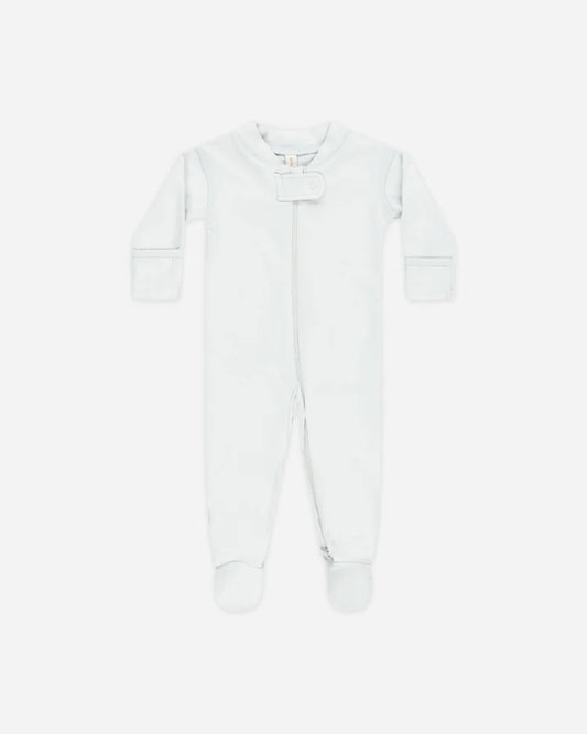 Zip Longsleeve Sleeper Footie || Fog