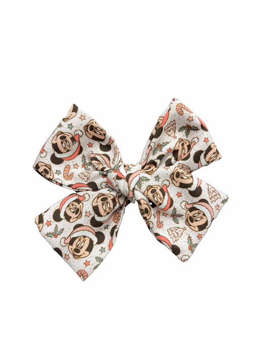 Minnie Mouse Christmas | Hand-tied Bow