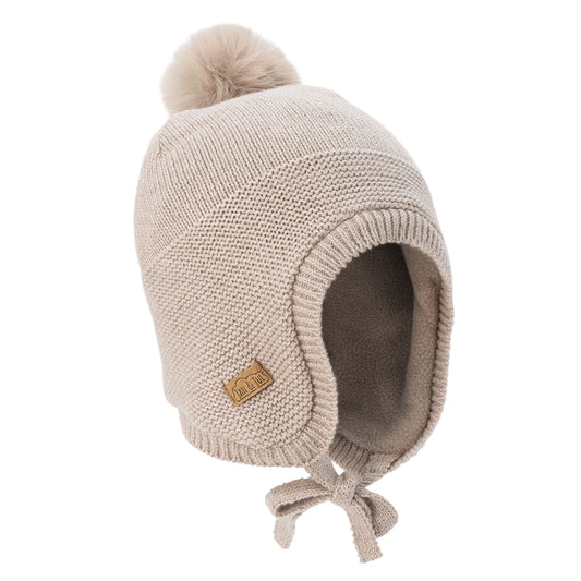 Pom-Pom Knit Hat | Wheat Field