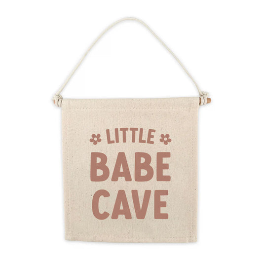 Little Babe Cave Canvas Hang Sign