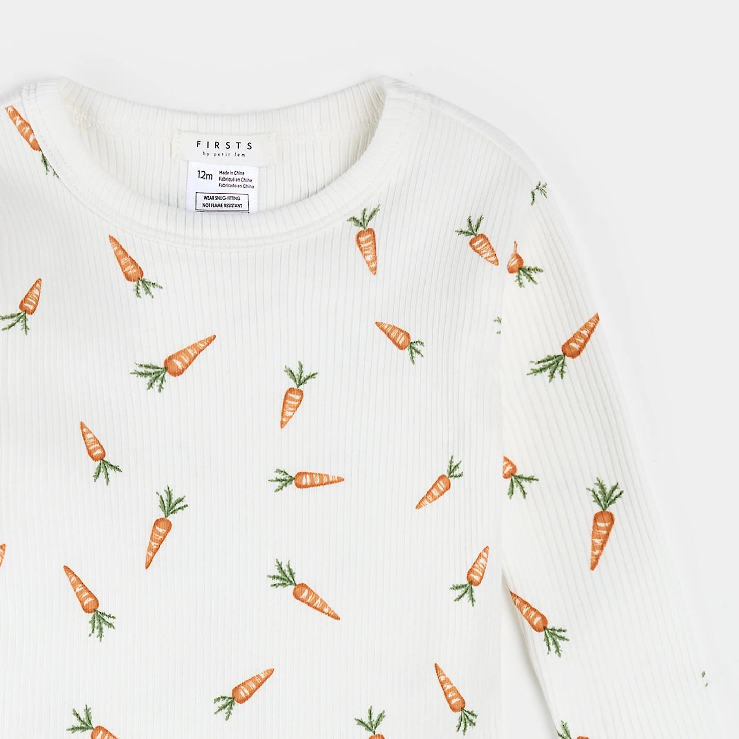 Carrots Ribbed Infant PJ Set