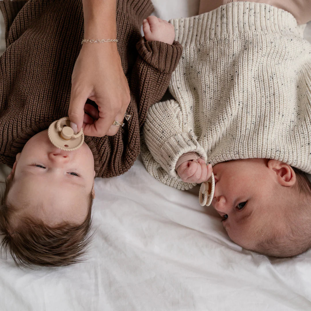Black Fleck Knit Sweater