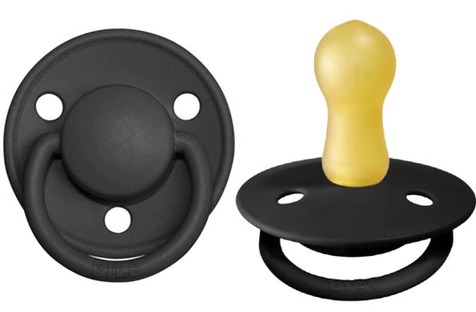 BIBS Pacifier De Lux Latex 2 PK Black