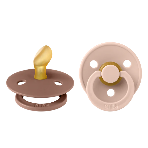 BIBS Anatomical Pacifier | Blush + Woodchuck