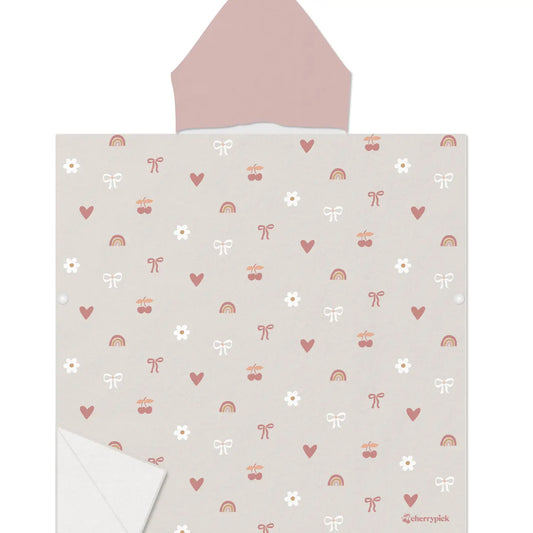 Kids Hooded Beach Poncho | Bows & Bloom