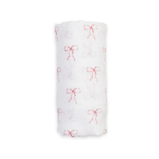 Swaddle Blanket Muslin Cotton | Bows