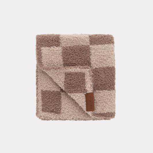 Plush Loveys | 15" x 20" - Brown Check