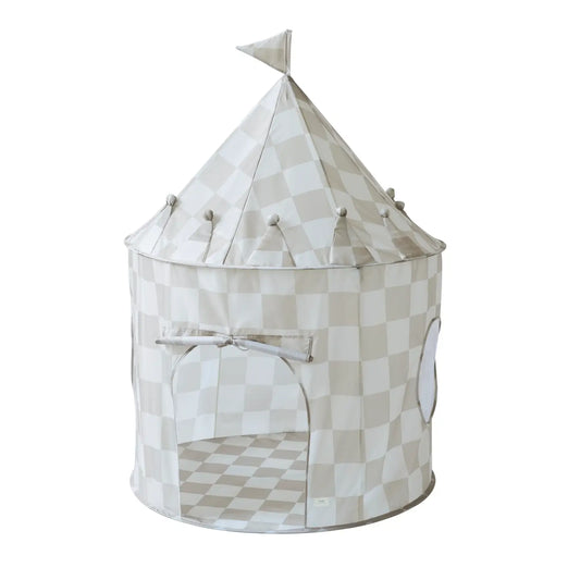 Play Tent Castle | Checkerboard Beige