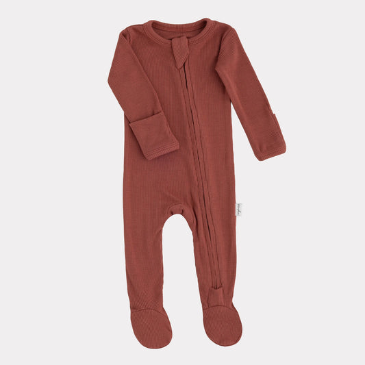 Bamboo Ribbed Sleeper | Cider