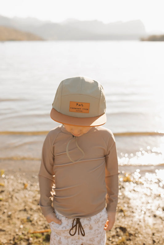 Classic Waterproof Snapback Hat | Earth Tone Colour Block