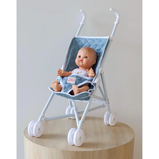 Tiny Harlow Denim Doll Stroller