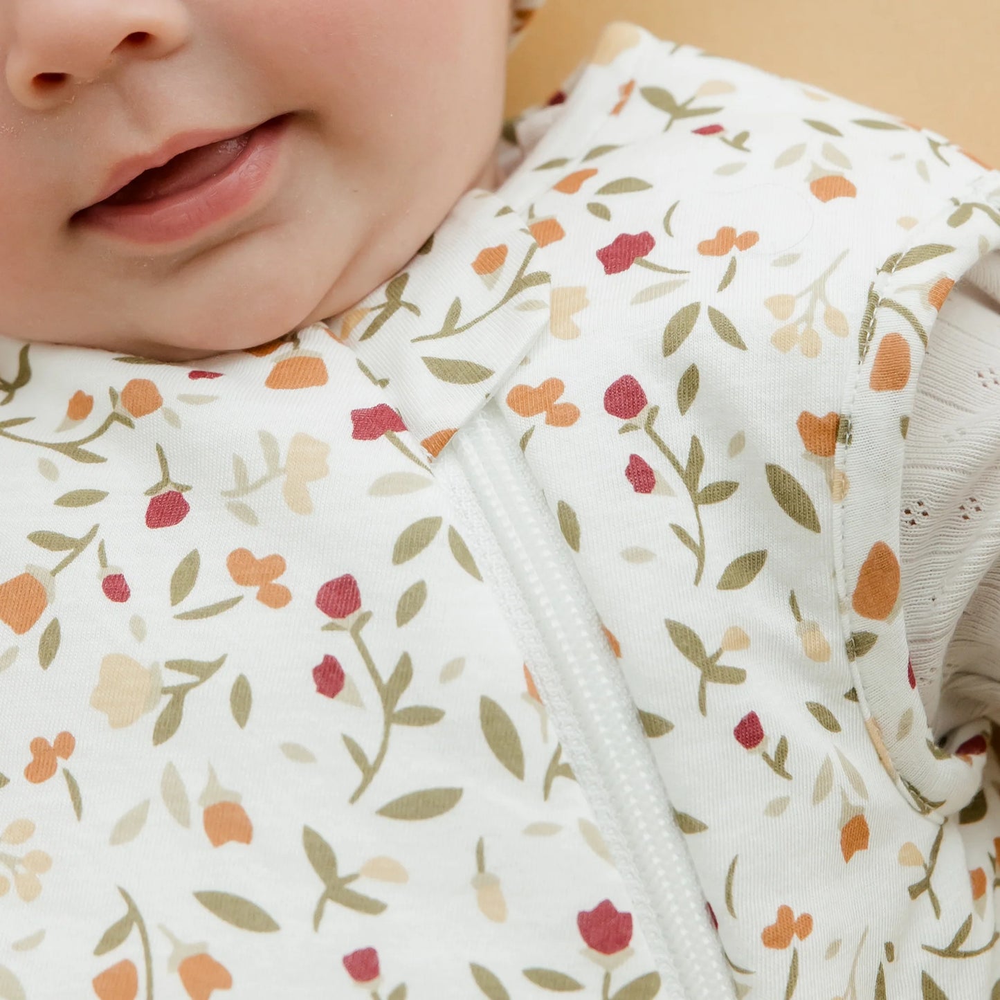 Quilted bamboo sleep sack (1.0 Tog) - Floral