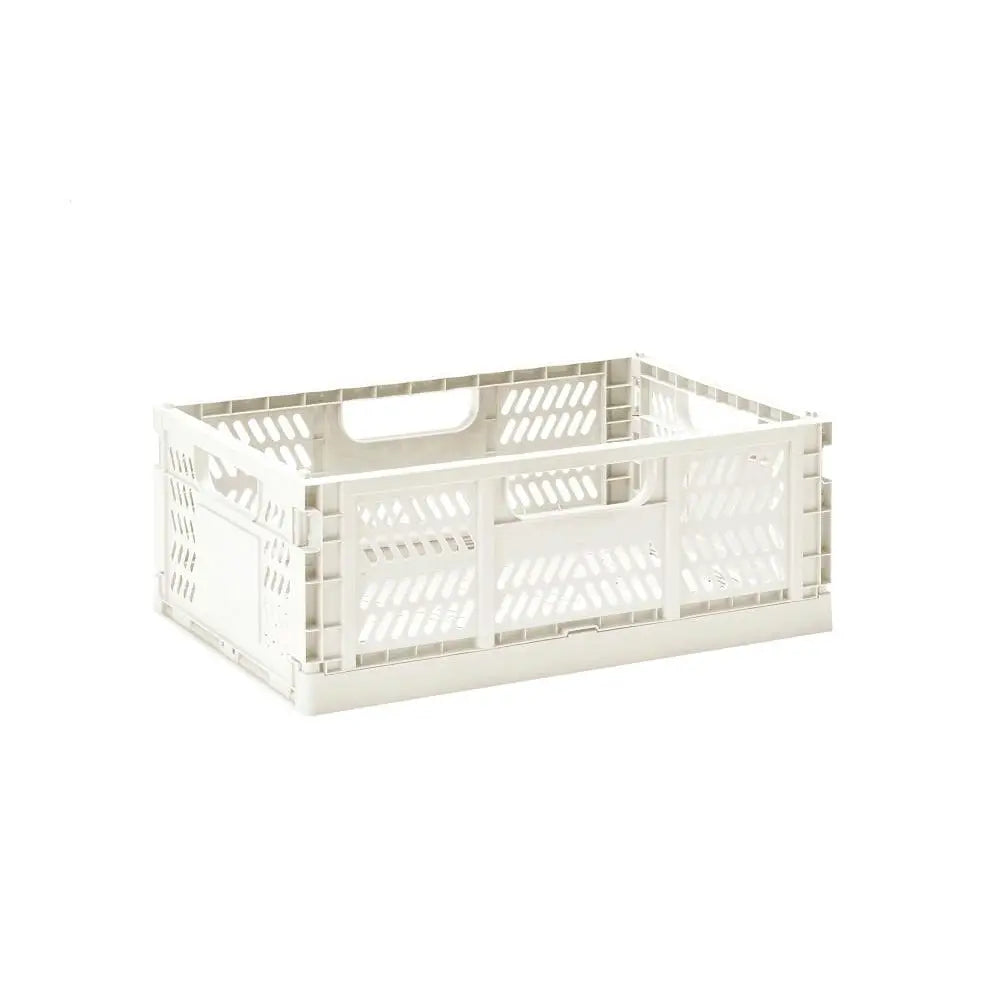 Modern Folding Crate | Cream