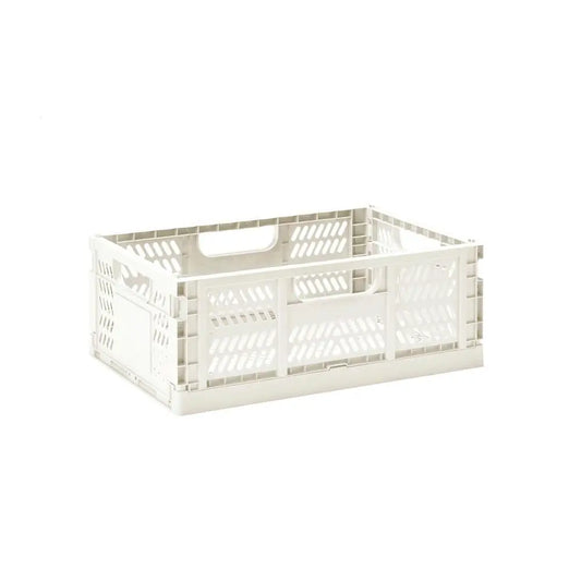 Modern Folding Crate | Cream