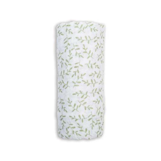 Swaddle Blanket Muslin Cotton | Greenery