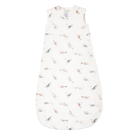 Quilted bamboo sleep sack | Helicopters (2.5 togs)