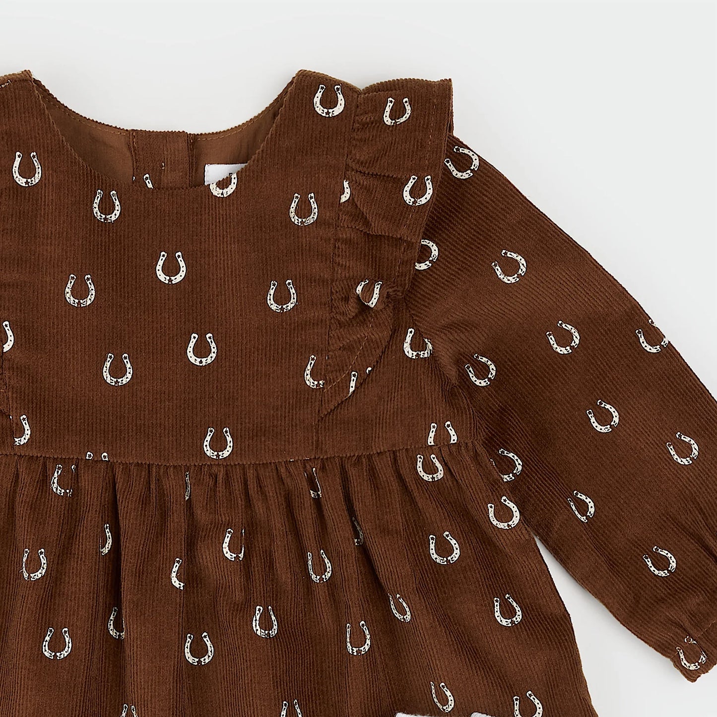 Mini Horseshoe Corduroy Dress Set