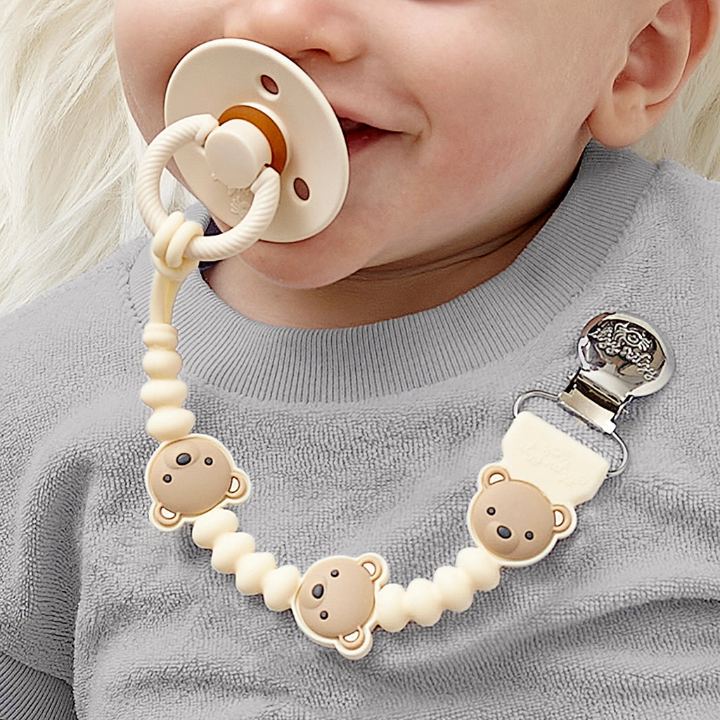 Pacifier Clip/Sweetie Strap Plus - Bear
