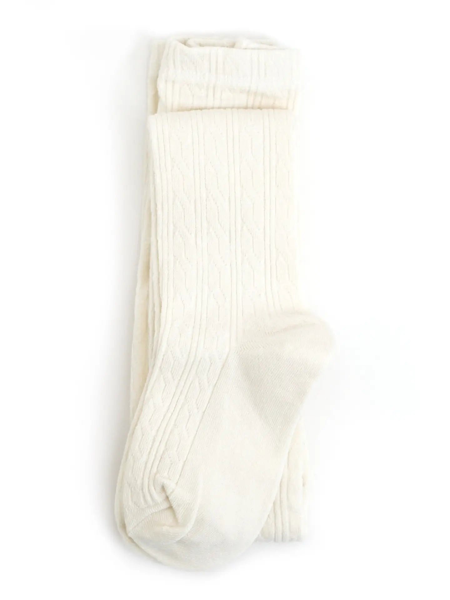 Ivory Cable Knit Tights