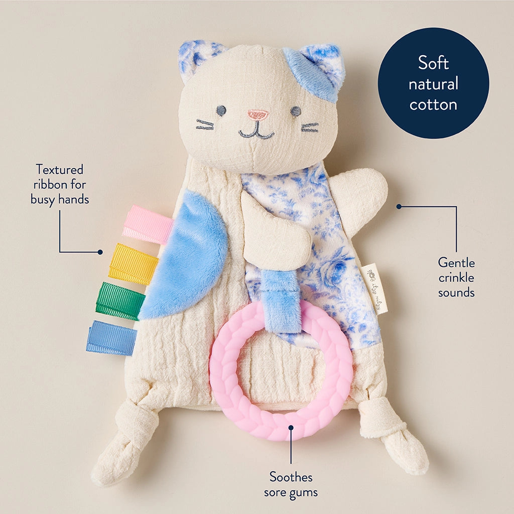 Sensory Crinkle Toy and Teether | Kitty