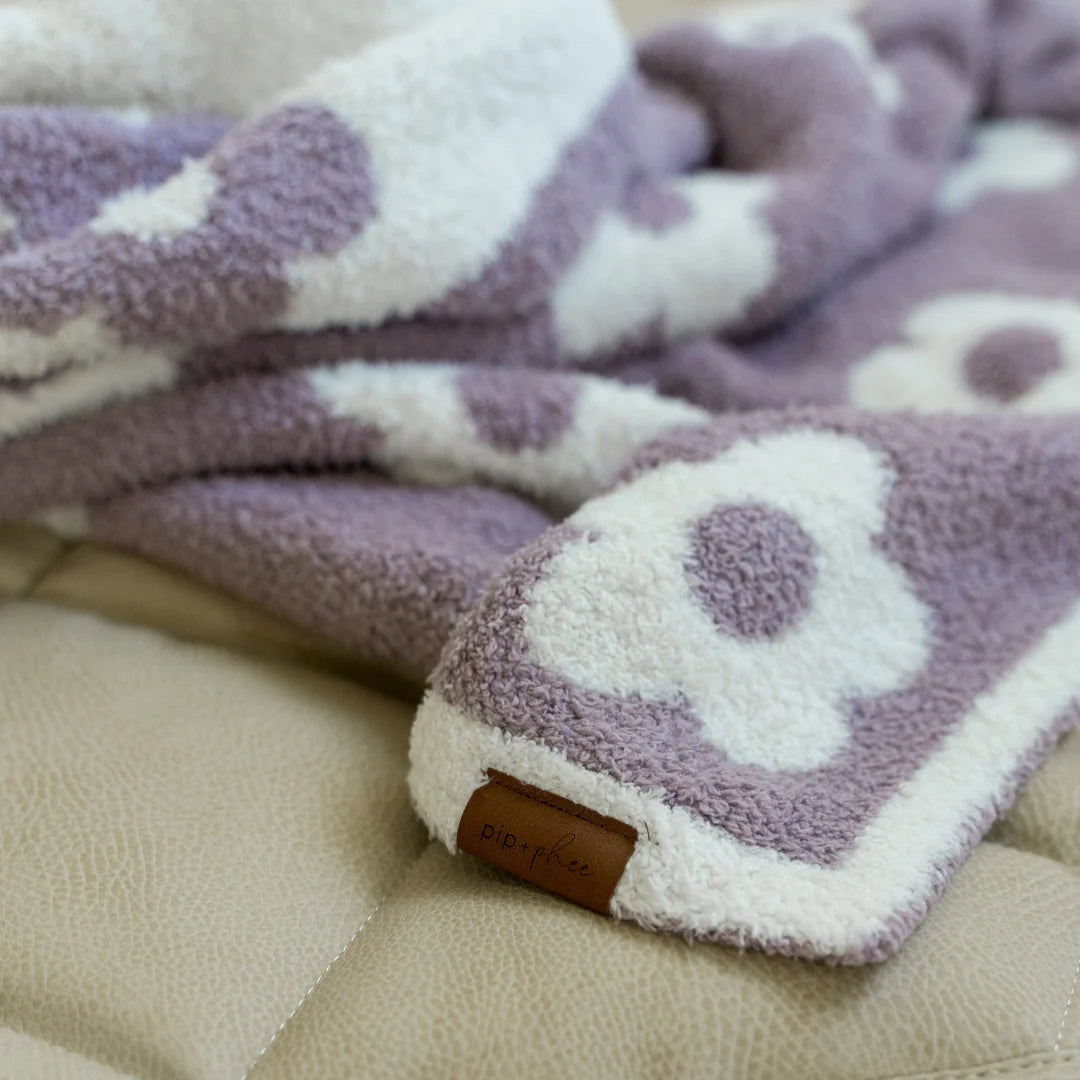 Plush Blanket 30" x 40" | Lilac Flower