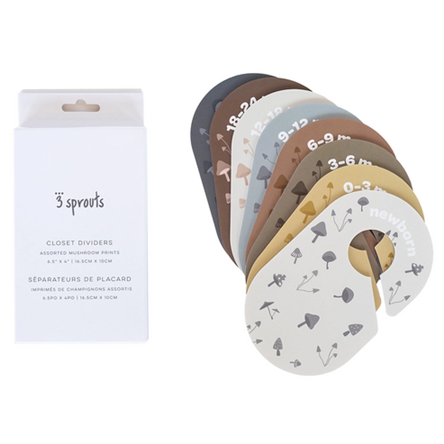 Baby Closet Dividers | Mushrooms