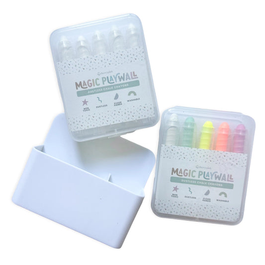 Dustless Chalk Crayons + Magnetic Holder