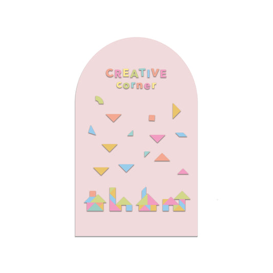 Magic Playwall - Original Arch Magnetic Wall Decal | Petal Pink