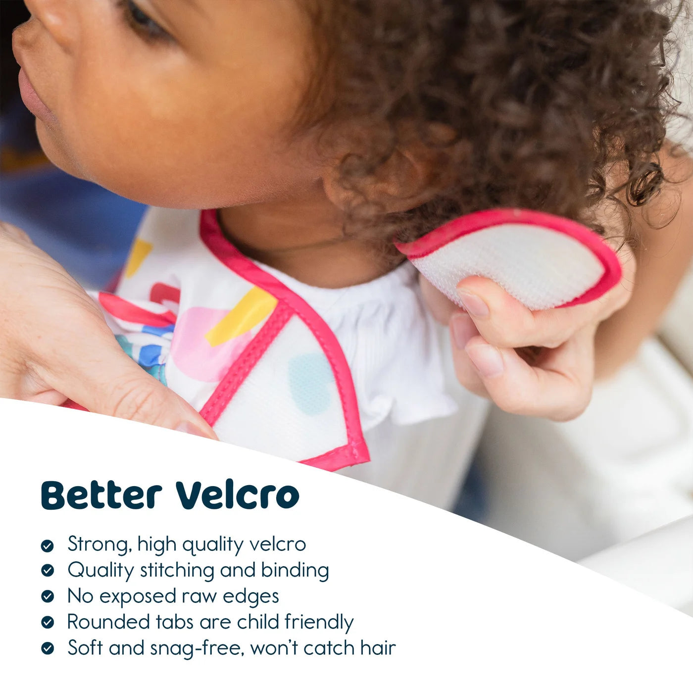 Mess-proof Easy Bib | Pink