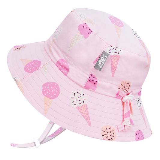 Water Repellent Bucket Hats | Pink Ice Cream