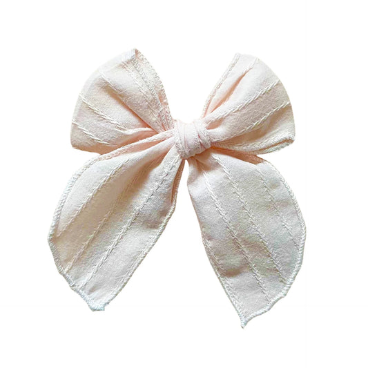 Pink Stripe Fable Bow