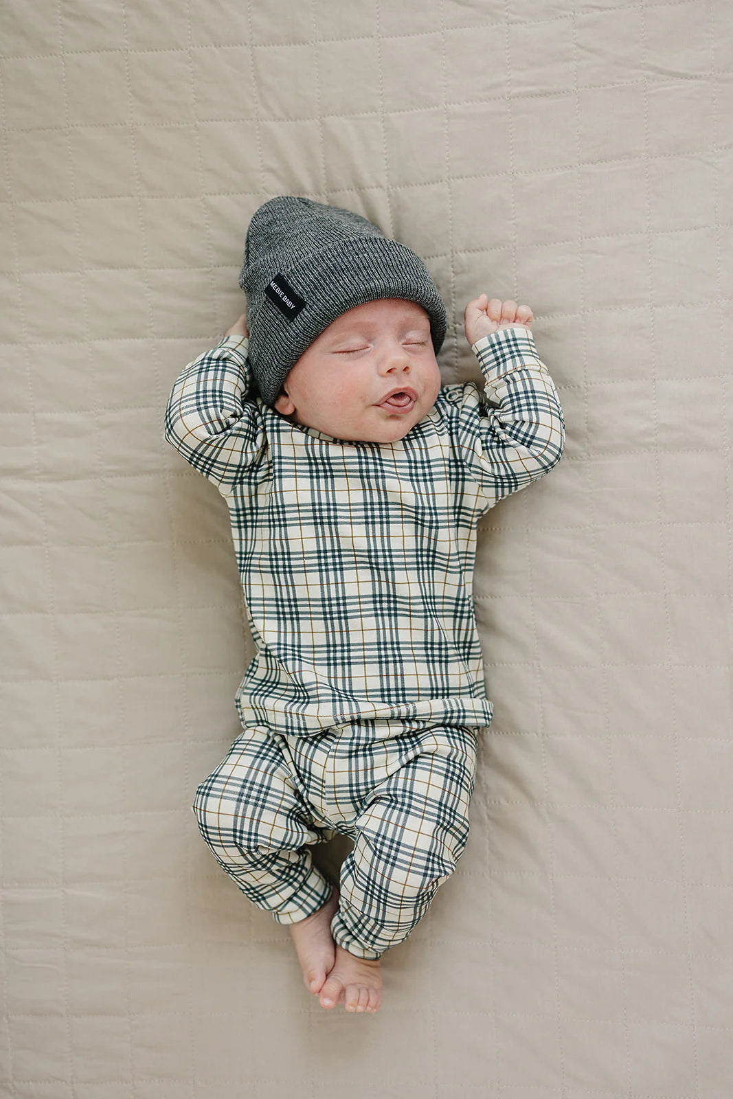 Dark Grey Mebie Baby Beanie