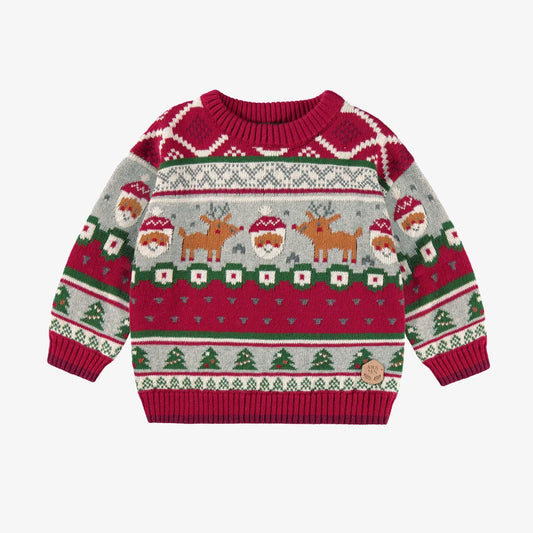 Red Knitted Holiday Sweater