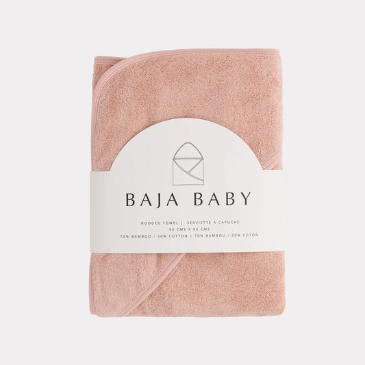 Bamboo/Cotton Hooded Towel | Rose