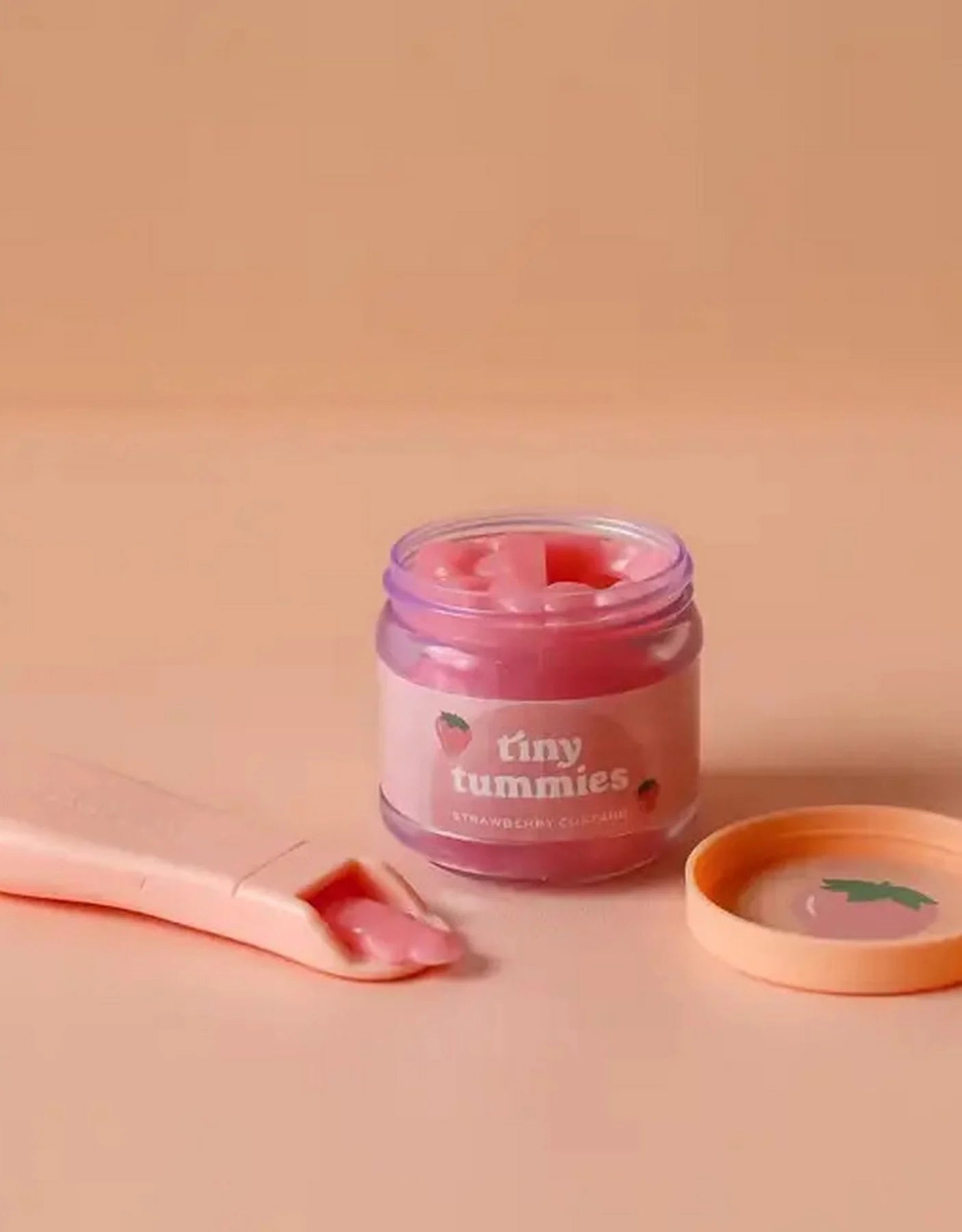 Food Jar and Spoon Set | Strawberry Custard