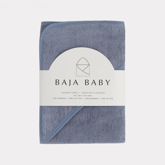 Bamboo/Cotton Hooded Towel | True Blue