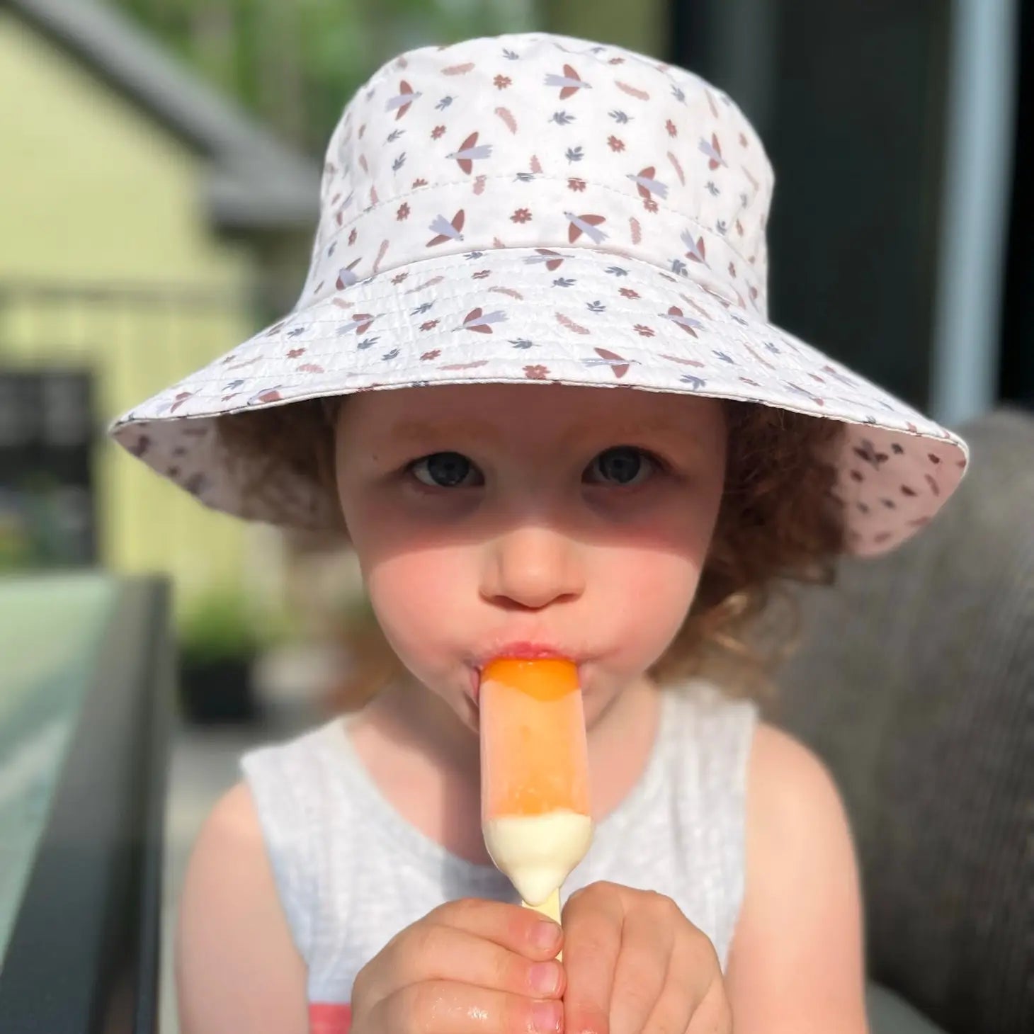 Adjustable Sunhat Birds Baby Barn Boutique