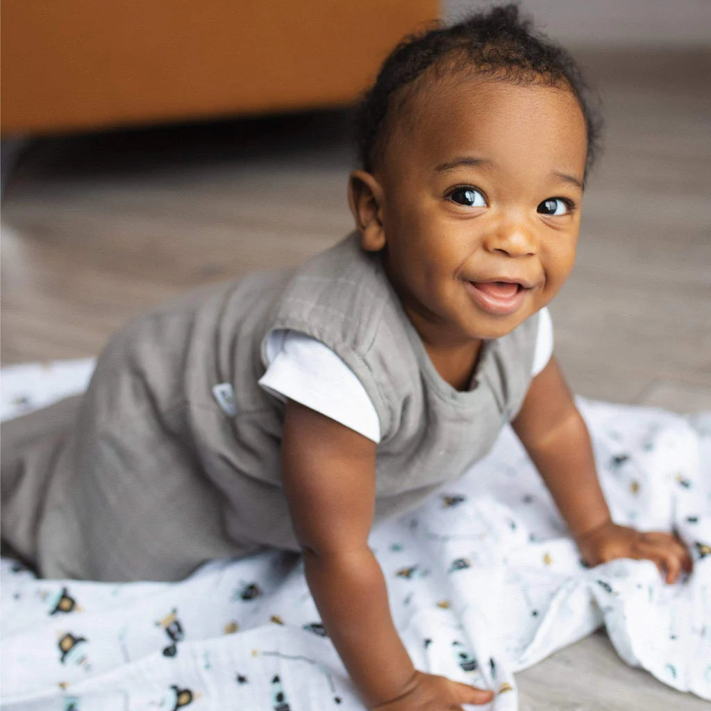 Cotton Muslin Sleep Bag (0.7 tog) | Taupe