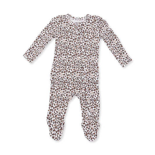 Leopard Ruffle Back Sleeper