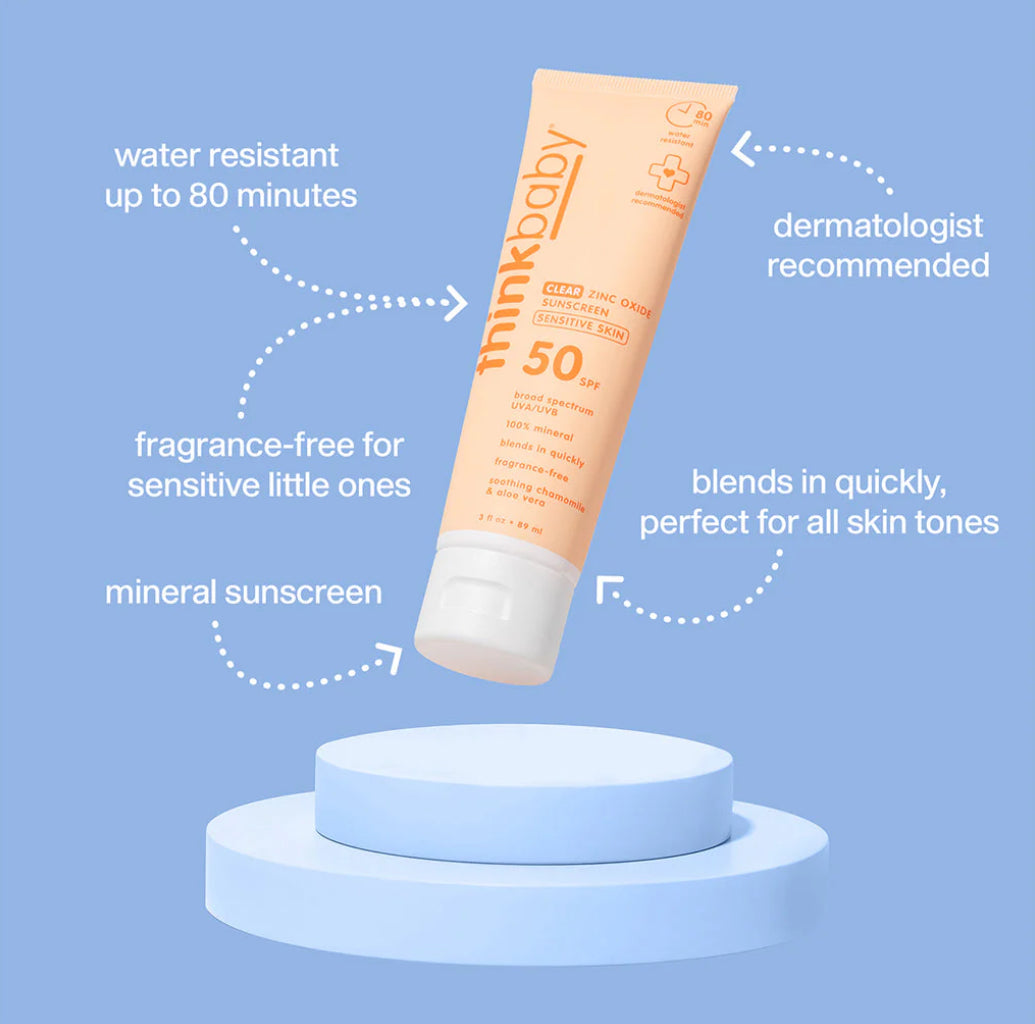 Baby SPF 50+ Baby Clear Zinc Sunscreen for Sensitive Skin