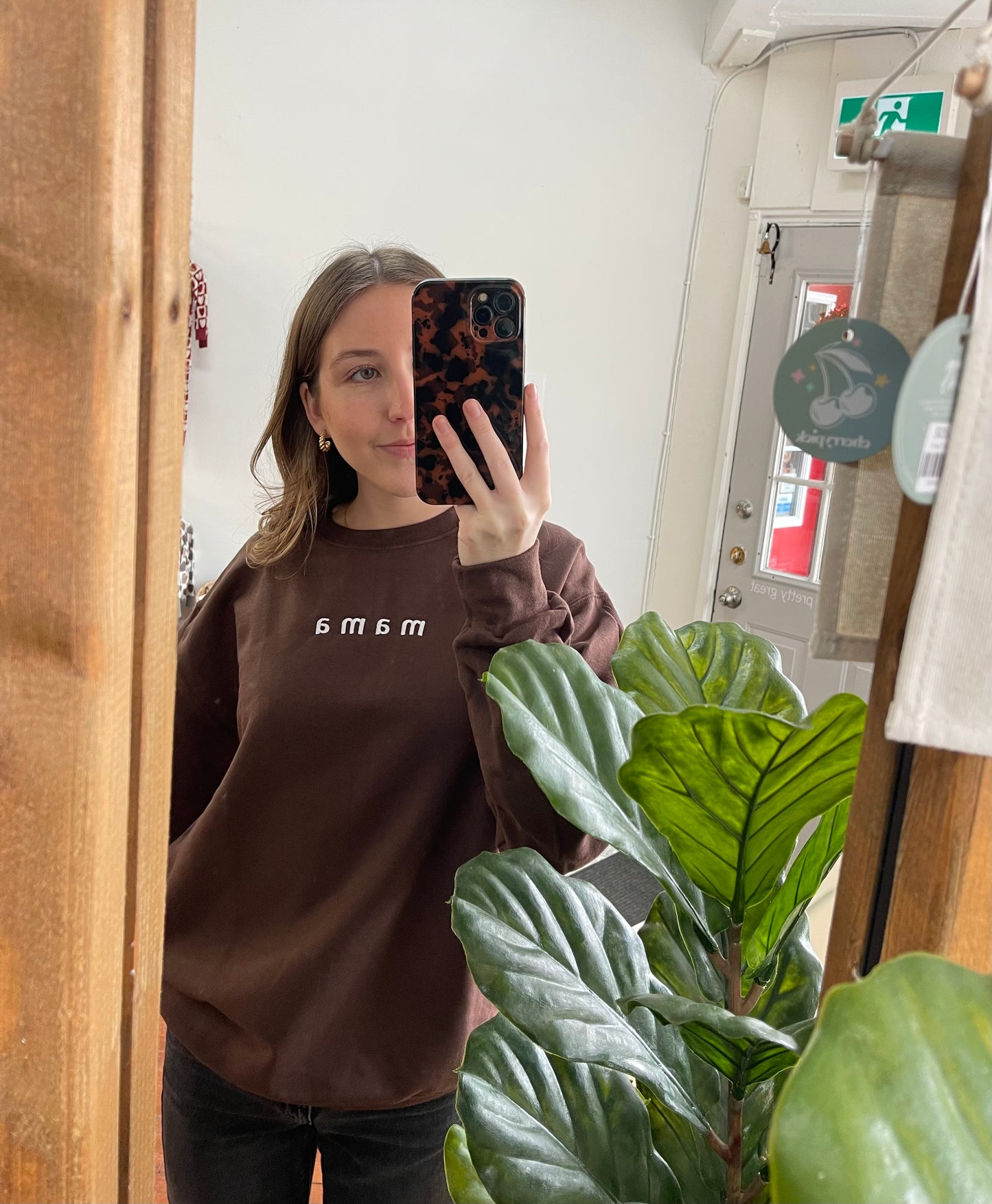 Embroidered Mama Crewneck