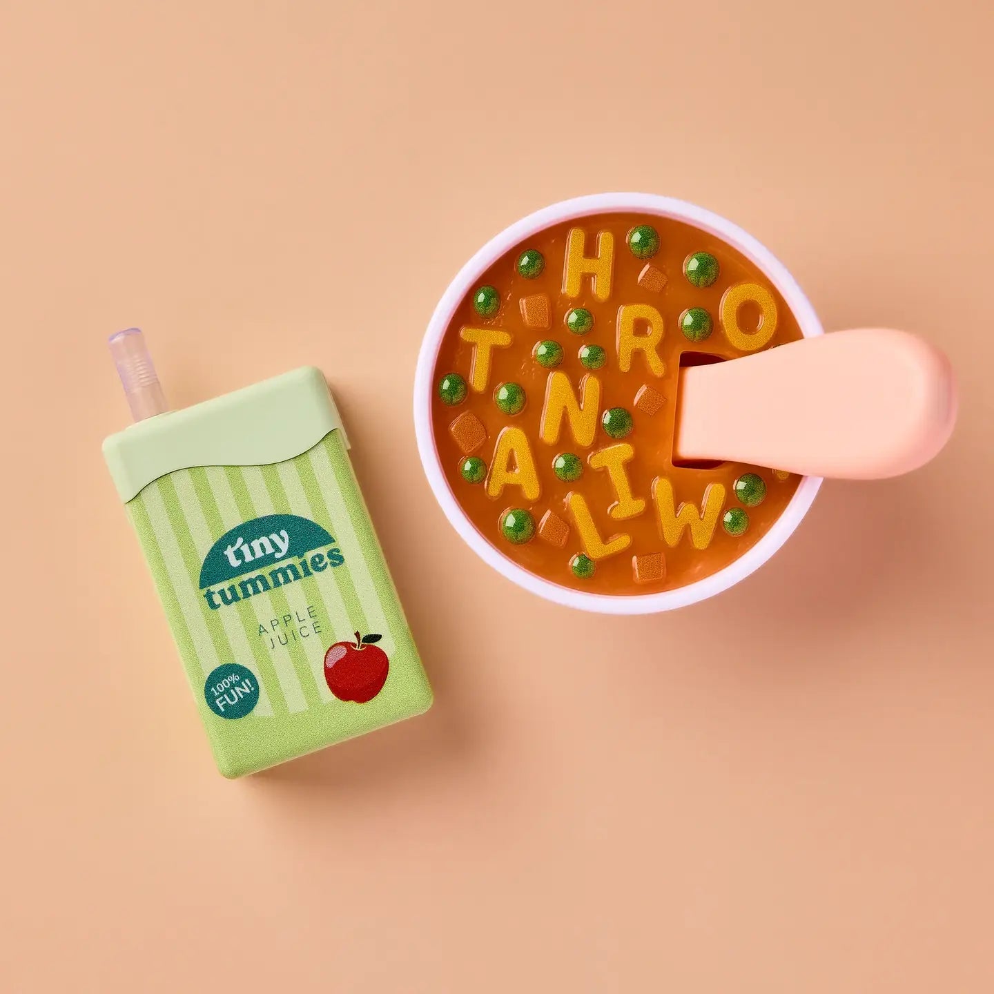 Alphabet Soup Bowl and Juice Box