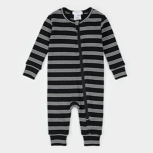 Black Striped Modal Rib Sleeper