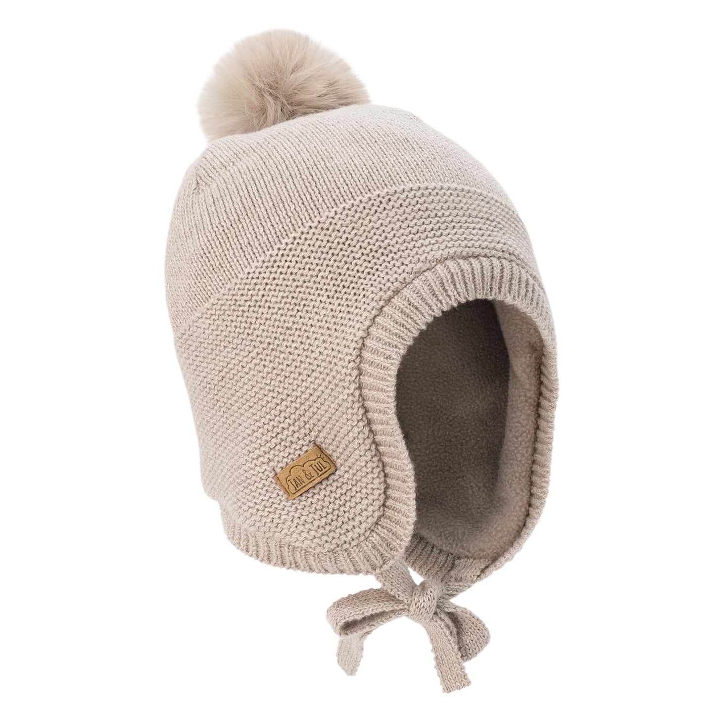 Pom-Pom Knit Hat | Wheat Field