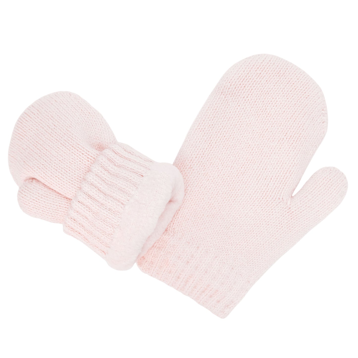 Cozy Knit Mittens | Light Pink