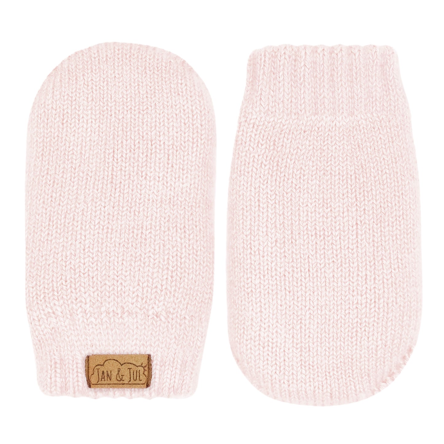 Cozy Knit Mittens | Light Pink
